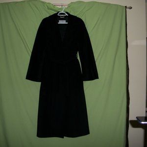 MAX MARA Black Cashmere Flo Wrap Coat
